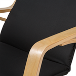 Schaukelsessel WESTON Stoff Schwarz