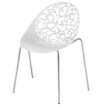 Esszimmerstuhl 4er Set MUMFORD Weiss