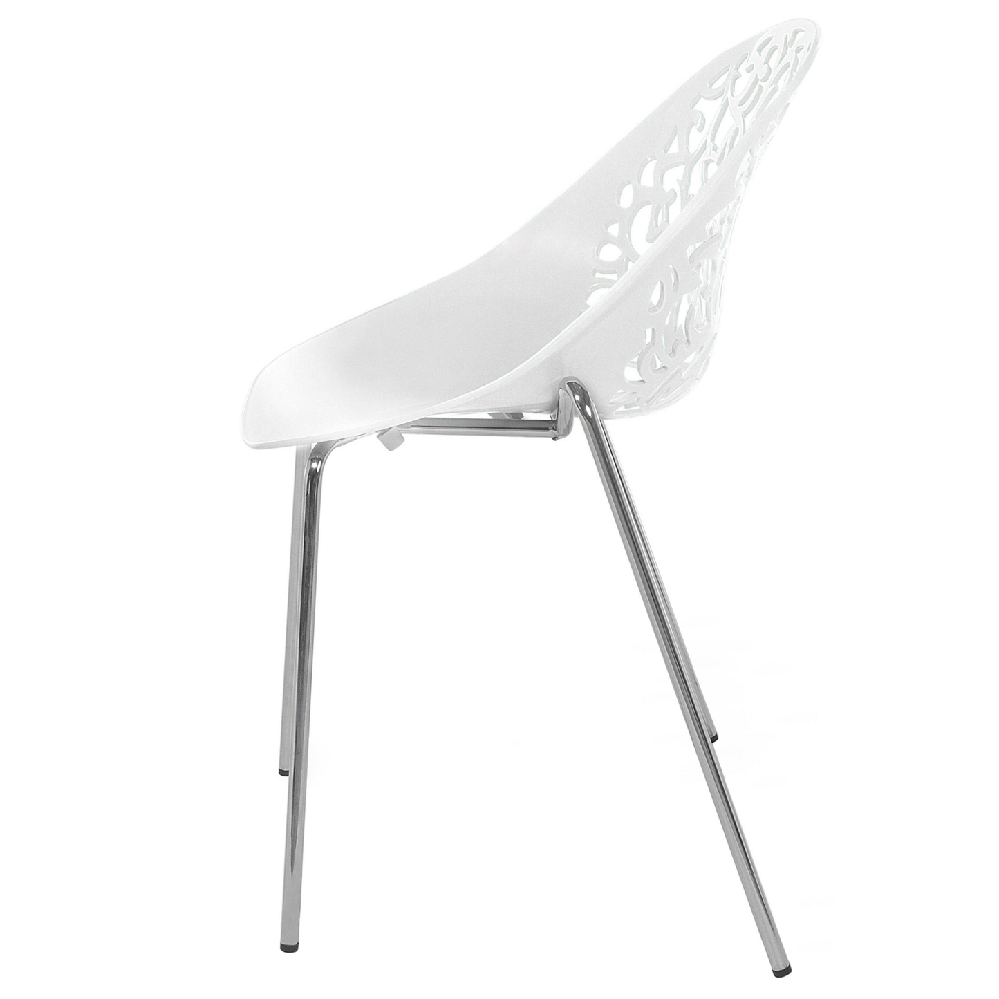 Esszimmerstuhl 4er Set MUMFORD Weiss