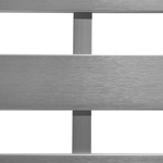 Garten Sessel SALERNO Metall Dunkelgrau