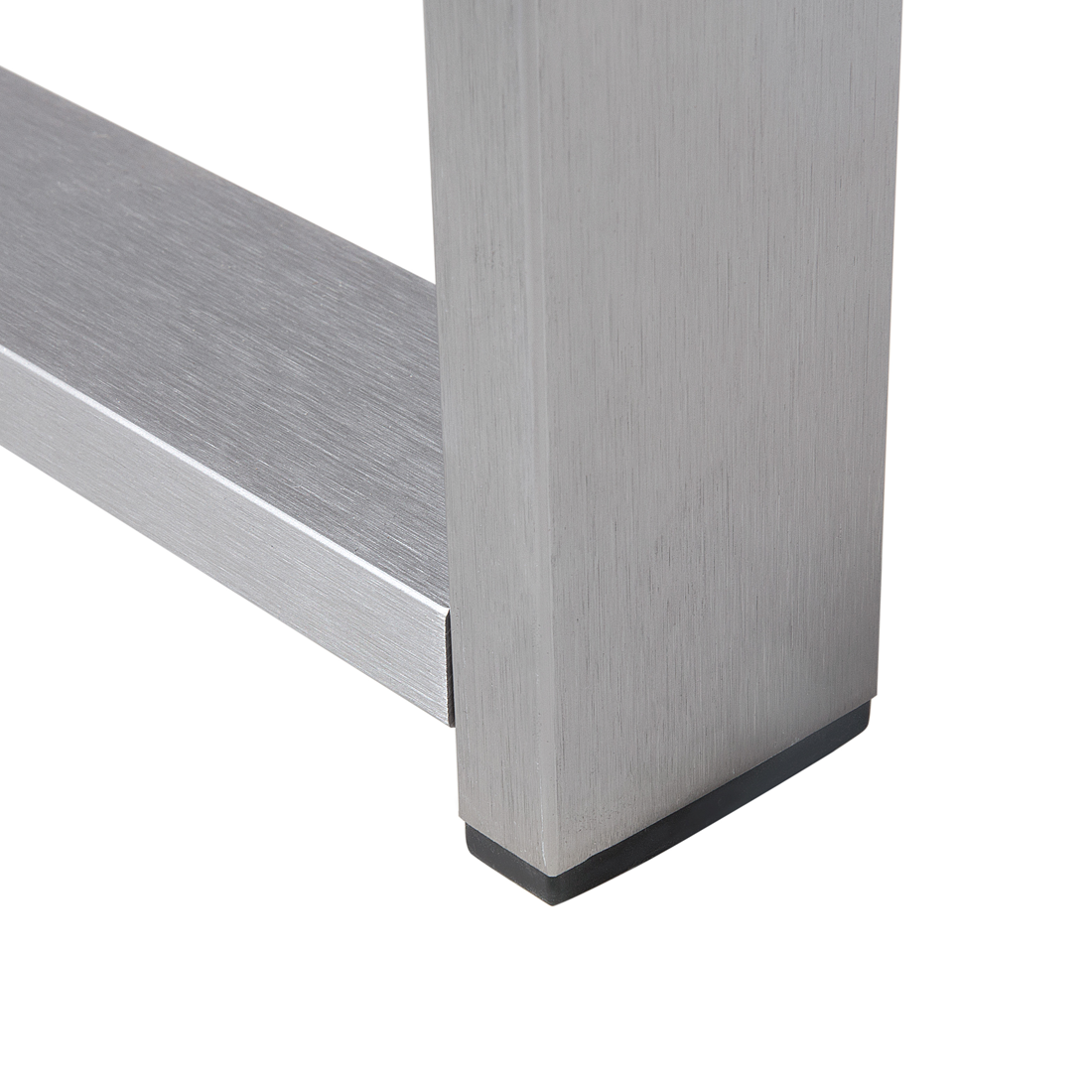 Garten Couchtisch Aluminium dunkelgrau 90 x 50 cm SALERNO