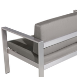 Gartensofa 2-Sitzer SALERNO Metall Dunkelgrau