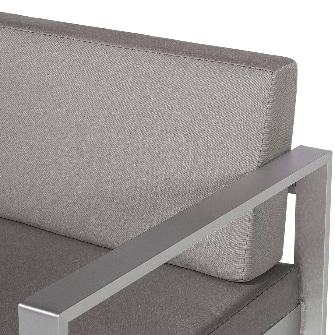 Gartensofa 2-Sitzer SALERNO Metall Dunkelgrau