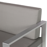 Gartensofa 2-Sitzer SALERNO Metall Dunkelgrau