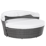 Sonneninsel SYLT LUX Polyrattan Grau