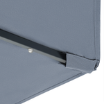 Sonnenschirm LED-Beleuchtung ⌀ 266 cm dunkelgrau RAPALLO