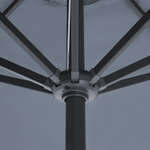 Sonnenschirm LED-Beleuchtung ⌀ 266 cm dunkelgrau RAPALLO