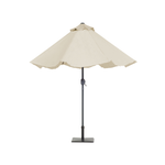 Sonnenschirm LED-Beleuchtung ⌀ 266 cm beige RAPALLO