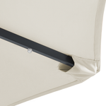Sonnenschirm LED-Beleuchtung ⌀ 266 cm beige RAPALLO