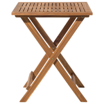 Bistro Set klappbar FIJI Holz Hellbraun