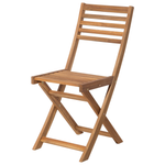 Bistro Set klappbar FIJI Holz Hellbraun