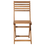 Bistro Set klappbar FIJI Holz Hellbraun