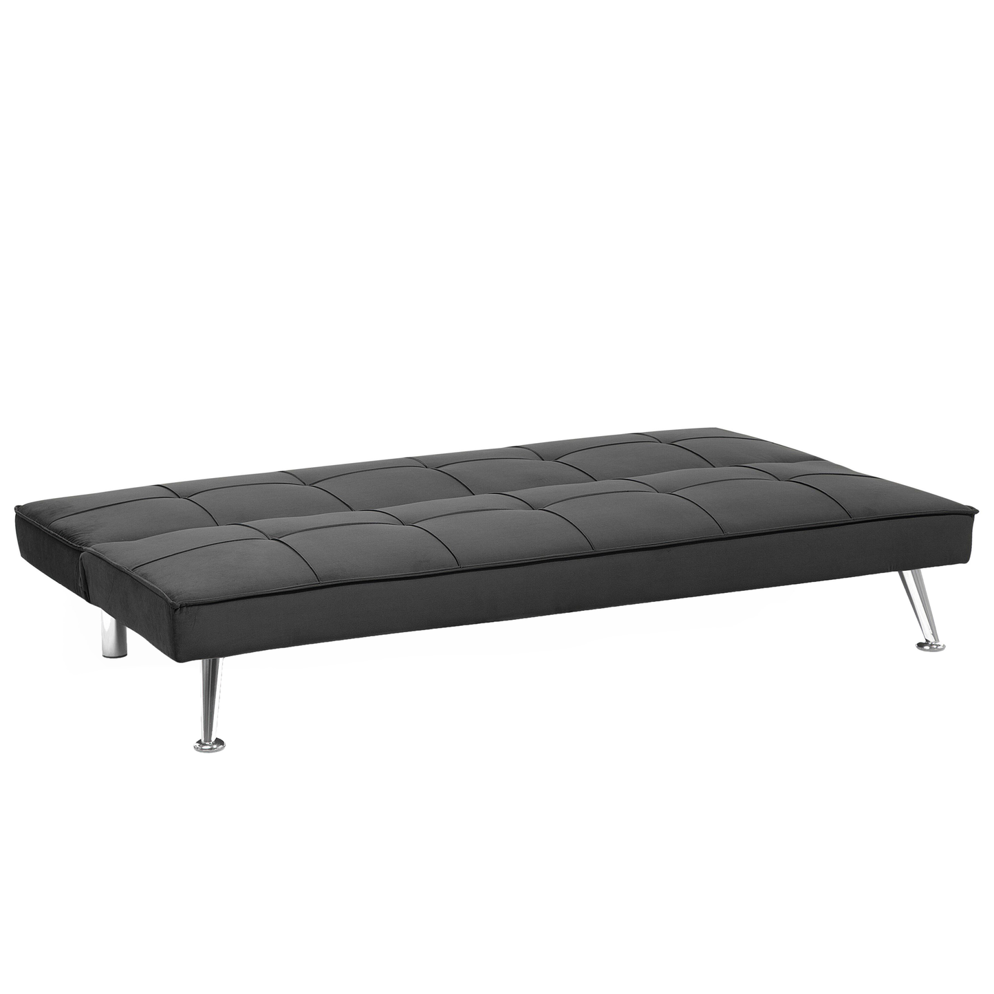 3-Sitzer Schlafsofa grau / silber HASLE II