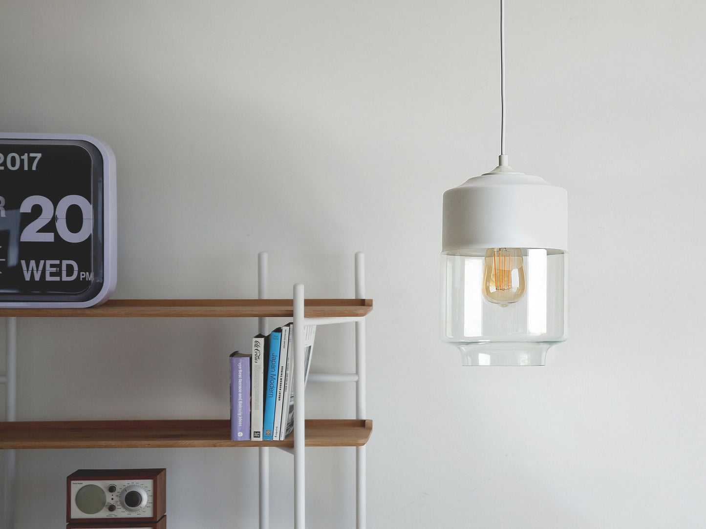 Hängelampe JURUA Glas Weiss