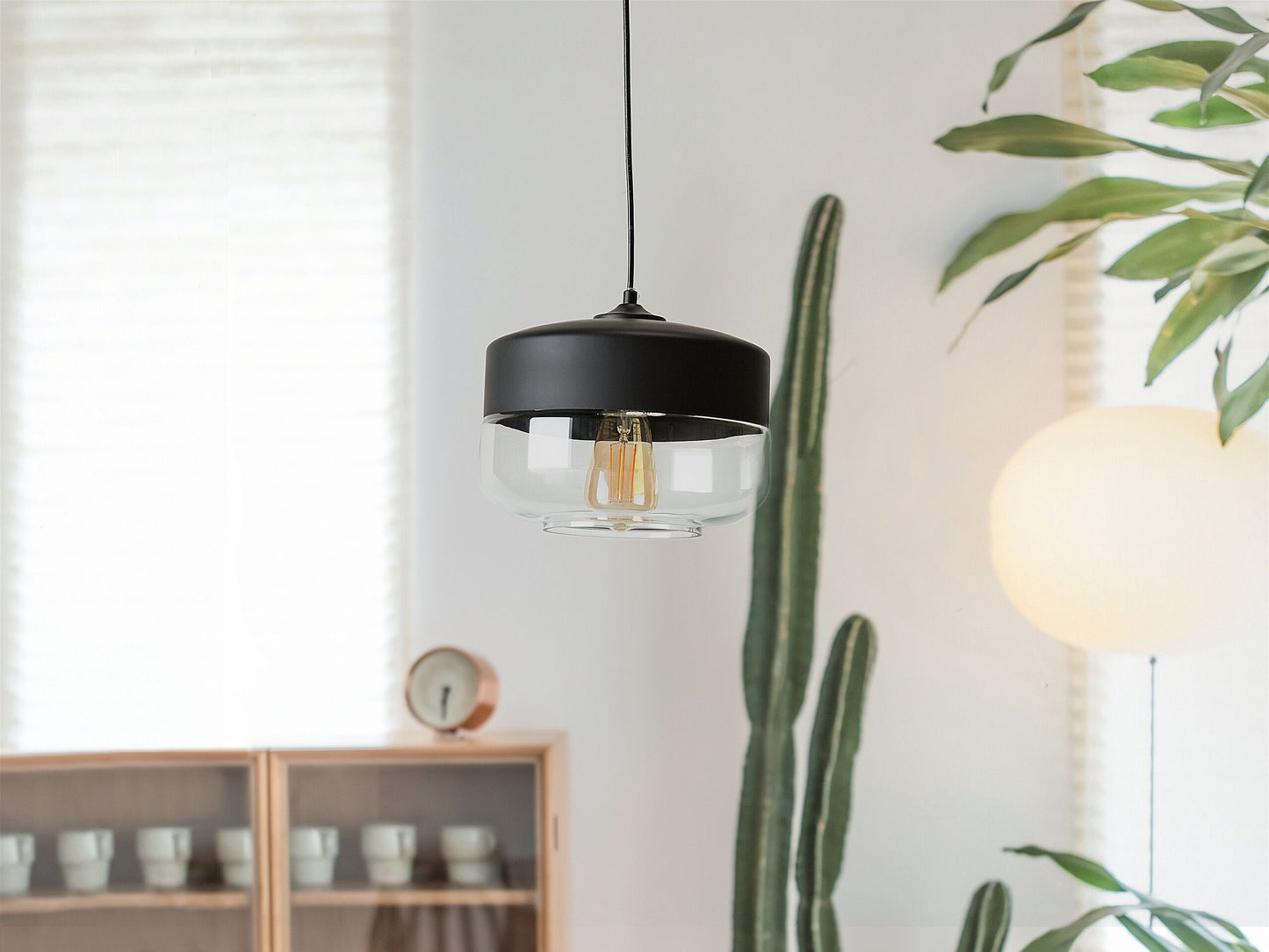 Hängelampe MURRAY Glas Schwarz