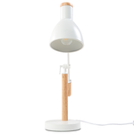 Schreibtischlampe PECKOS verstellbar Metall Weiss