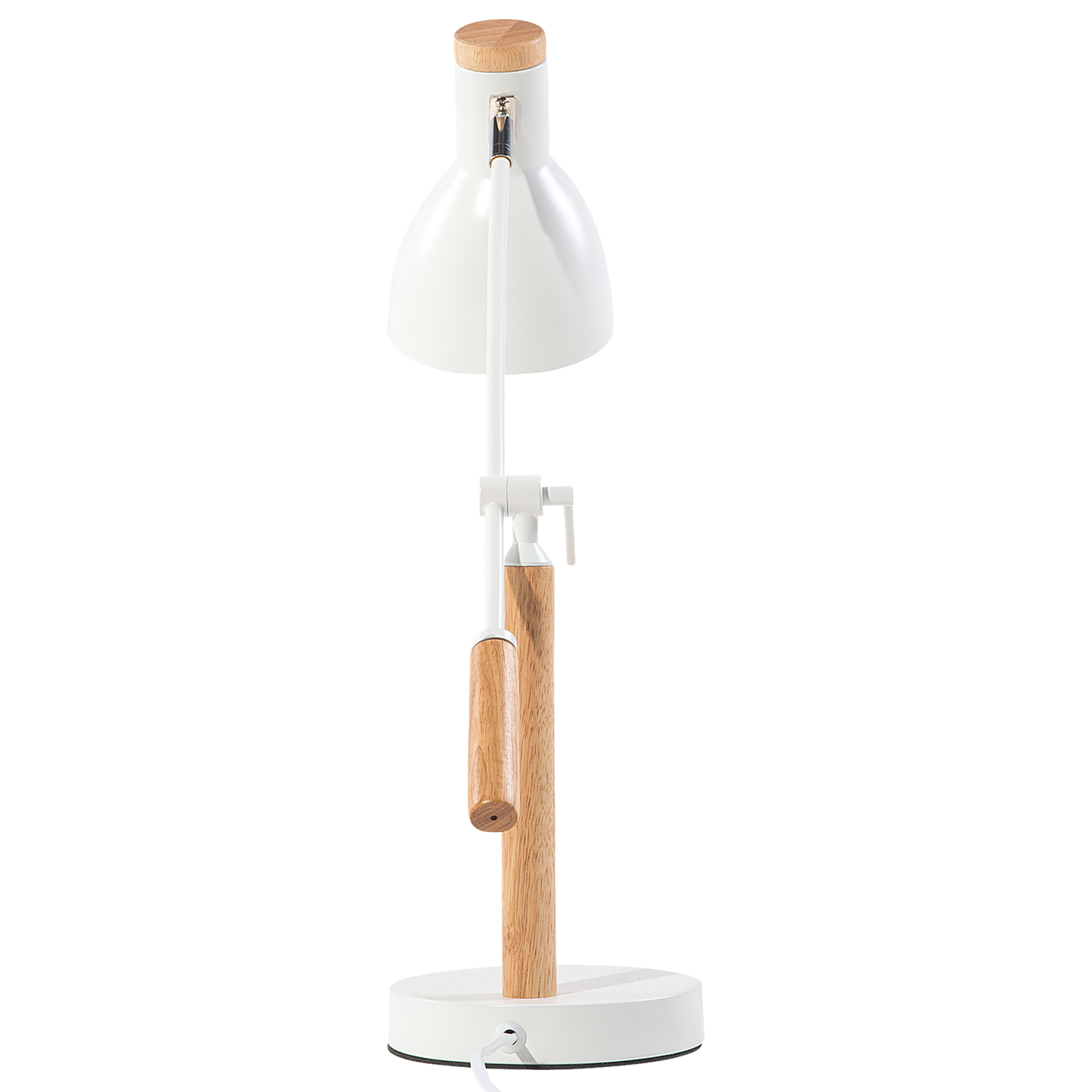 Schreibtischlampe PECKOS verstellbar Metall Weiss