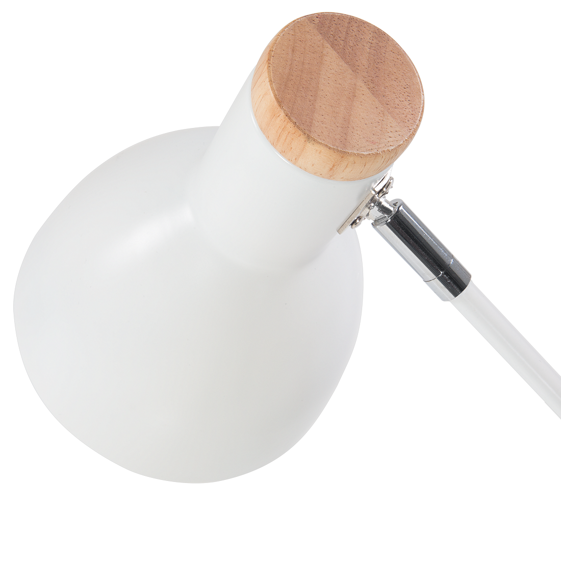 Schreibtischlampe PECKOS verstellbar Metall Weiss
