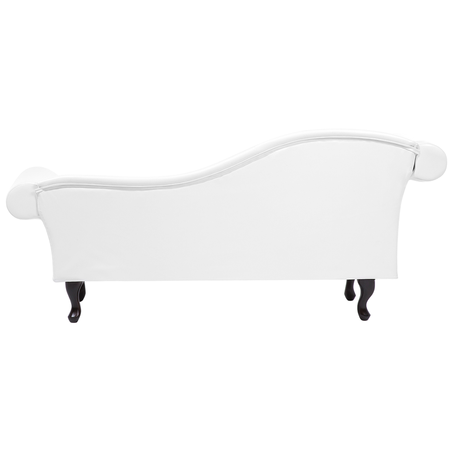 Chaiselongue Kunstleder weiss linksseitig LATTES