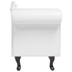 Chaiselongue Kunstleder weiss linksseitig LATTES