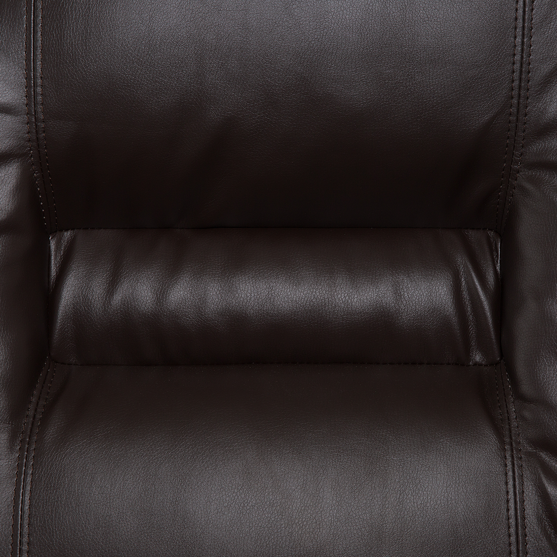 3-Sitzer Sofa Kunstleder braun verstellbar BERGEN