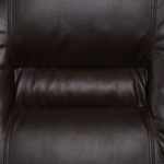 3-Sitzer Sofa Kunstleder braun verstellbar BERGEN