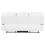 3-Sitzer Sofa Kunstleder weiss verstellbar BERGEN
