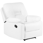 Sofa Set Kunstleder weiss 6-Sitzer verstellbar BERGEN