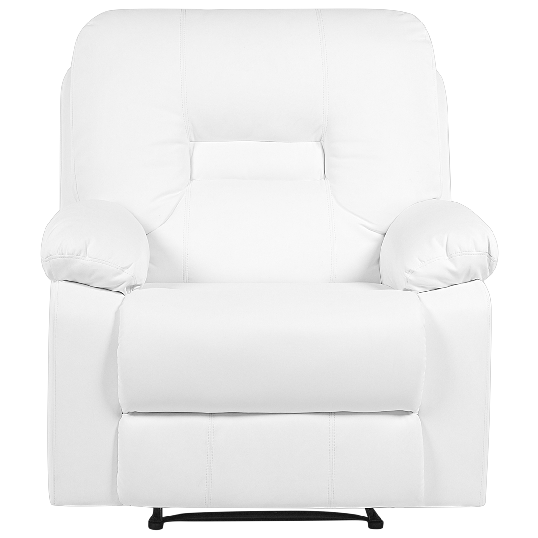 Sofa Set Kunstleder weiss 6-Sitzer verstellbar BERGEN