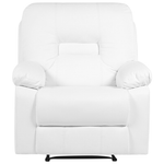Sofa Set Kunstleder weiss 6-Sitzer verstellbar BERGEN