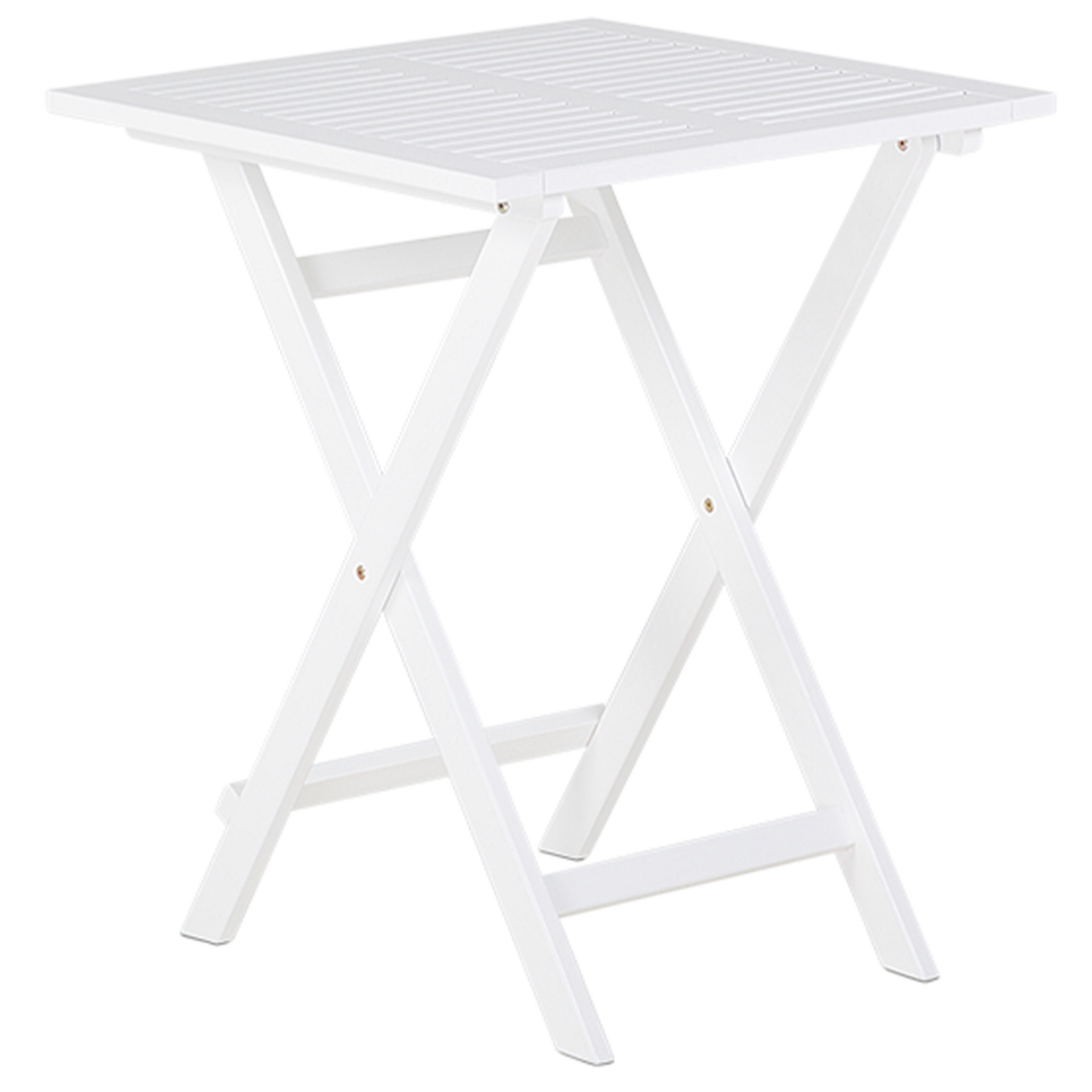 Bistro Set inkl. Kissen klappbar FIJI Holz Weiss