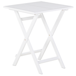 Bistro Set inkl. Kissen klappbar FIJI Holz Weiss