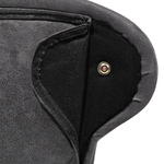 Chaiselongue Kunstwildleder dunkelgrau linksseitig NIMES