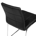 Esszimmerstuhl 2er Set KIRON Kunstleder Schwarz