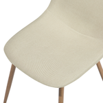 Esszimmerstuhl 2er Set Stoff Helles Beige BRUCE