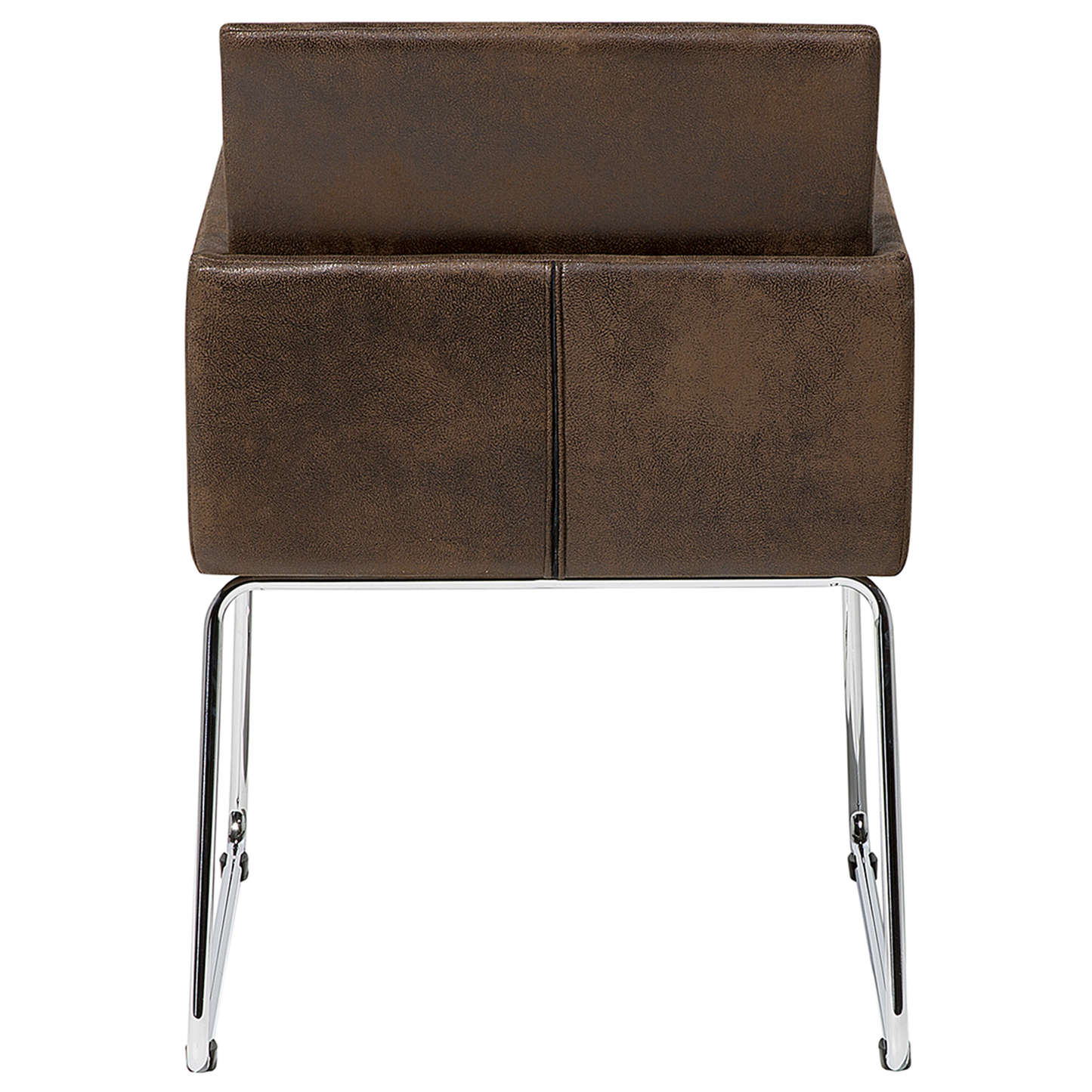 Esszimmerstuhl Polsterbezug dunkelbraun 2er Set GOMEZ