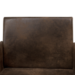 Esszimmerstuhl Polsterbezug dunkelbraun 2er Set GOMEZ