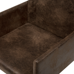 Esszimmerstuhl Polsterbezug dunkelbraun 2er Set GOMEZ