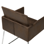 Esszimmerstuhl Polsterbezug dunkelbraun 2er Set GOMEZ