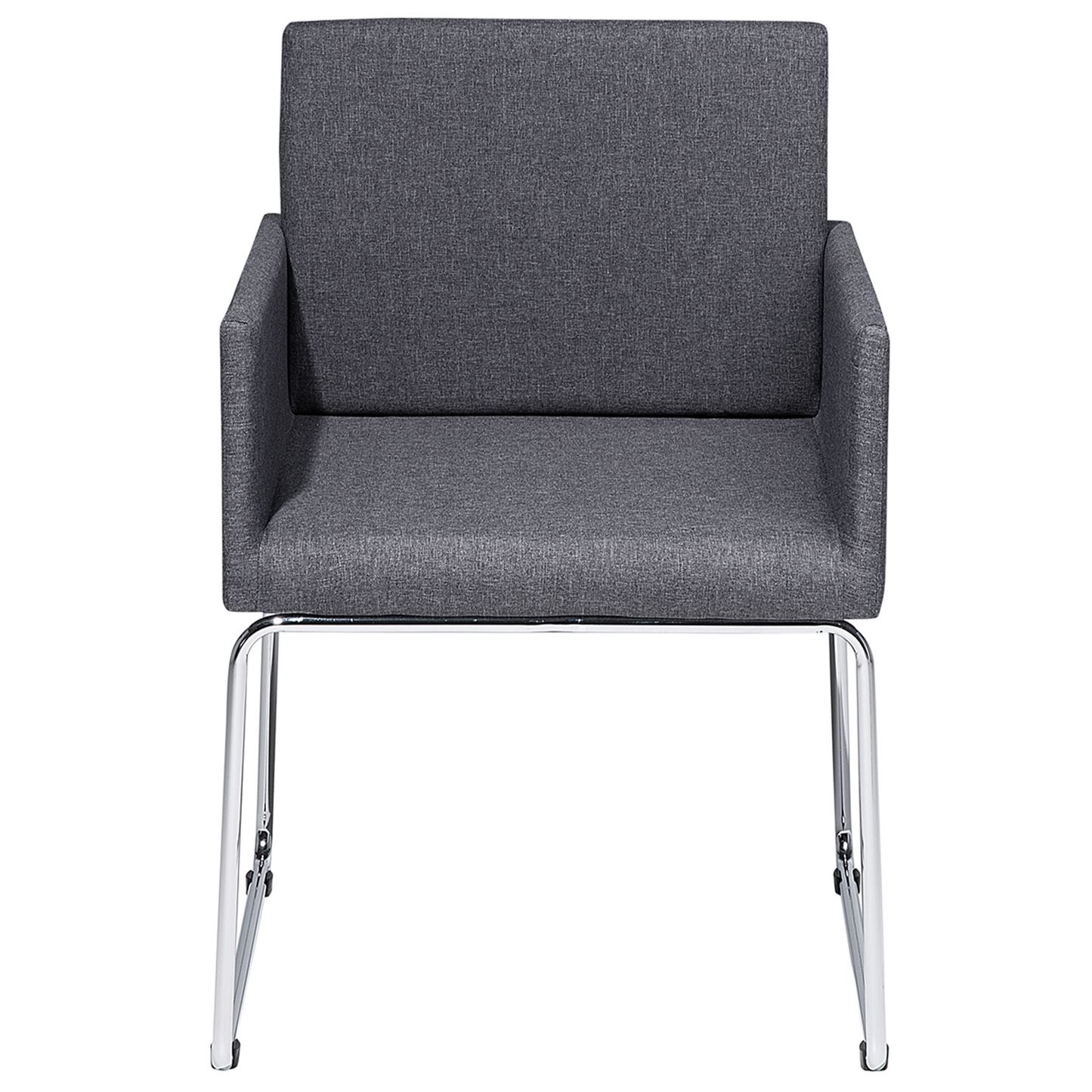 Esszimmerstuhl 2er Set Stoff Dunkelgrau GOMEZ