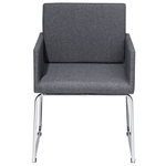 Esszimmerstuhl 2er Set Stoff Dunkelgrau GOMEZ