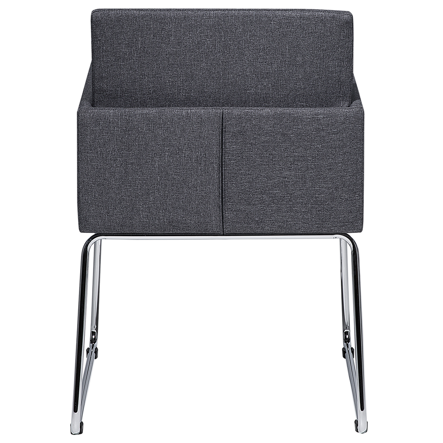 Esszimmerstuhl 2er Set Stoff Dunkelgrau GOMEZ