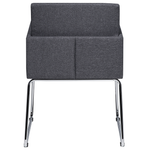 Esszimmerstuhl 2er Set Stoff Dunkelgrau GOMEZ