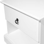 Nachttisch mit 1 Schublade GILBERT Weiss