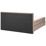 Boxspringbett Kunstleder PRESIDENT 180 x 200 cm Braun