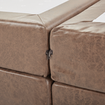 Boxspringbett Kunstleder PRESIDENT 180 x 200 cm Braun
