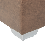 Boxspringbett Kunstleder PRESIDENT 180 x 200 cm Braun