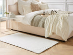 Teppich weiss 80 x 150 cm Shaggy DEMRE