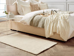 Teppich hellbeige 80 x 150 cm Shaggy DEMRE