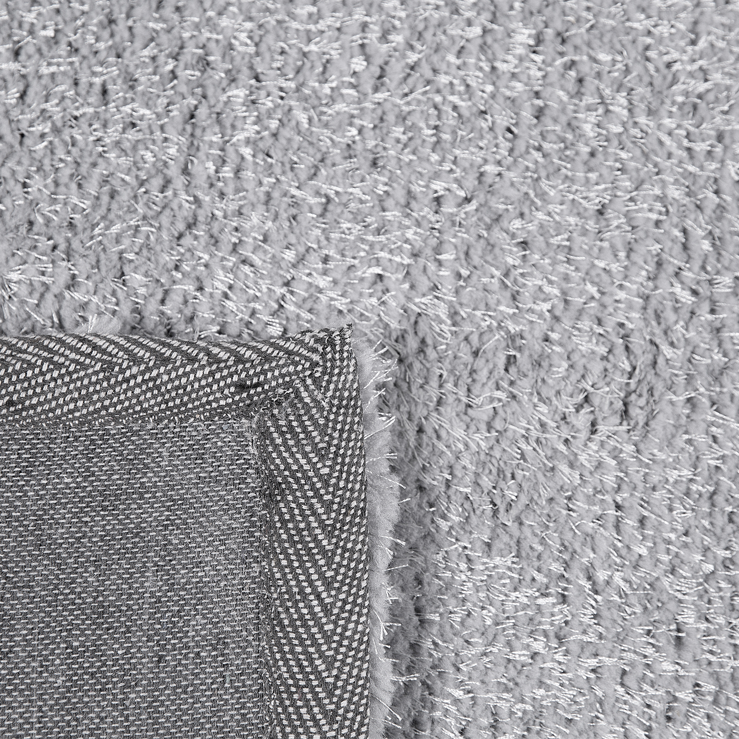 Teppich hellgrau 200 x 300 cm Shaggy DEMRE